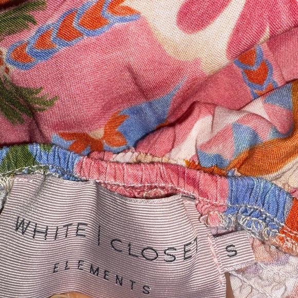 White Closet Australian Scalloped Colorful Maxi Dress Sz S Boho Resortwear - Picture 6 of 8